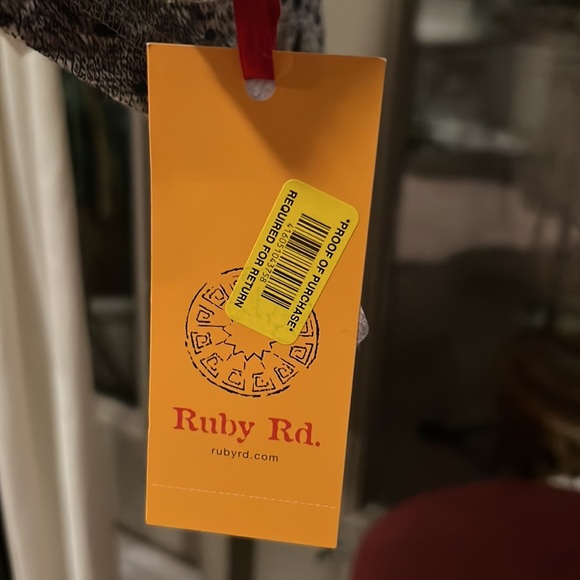 Ruby Rd must haves black brown tan cream white sweater loose neck NWT Small​ - Picture 5 of 14